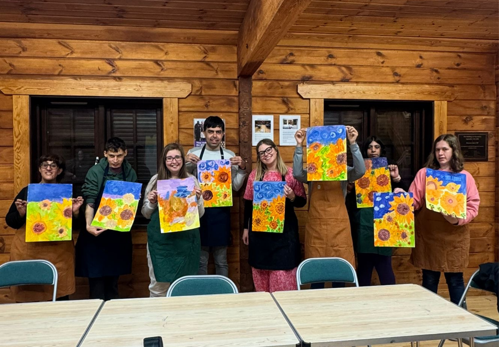 Additional needs workshops - sunflower painting