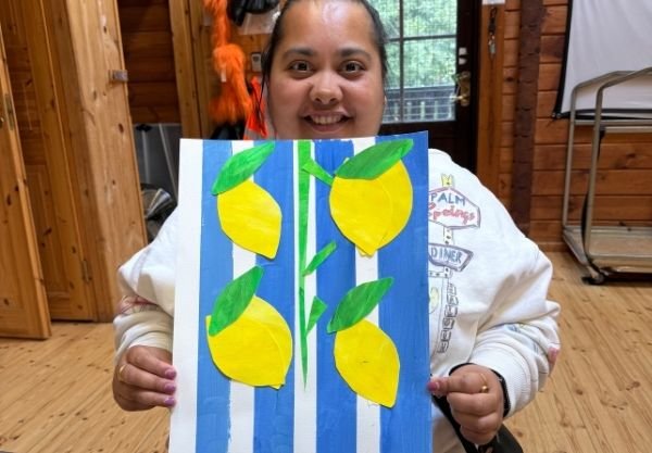 Additional needs workshops - sunset painting