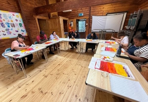 Additional needs workshops - sunset painting