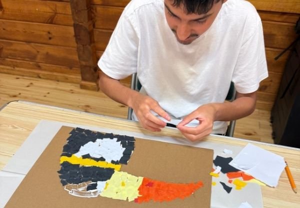 Additional needs workshops - sunset paintingt
